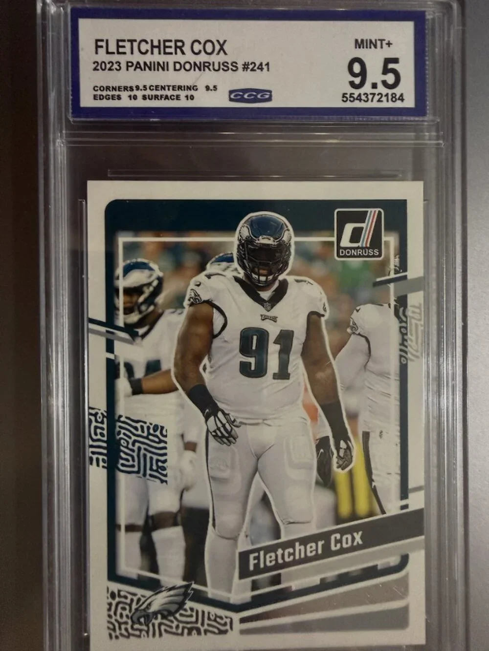 Fletcher Cox #241| 2023 Panini Donruss | CCG 9.5